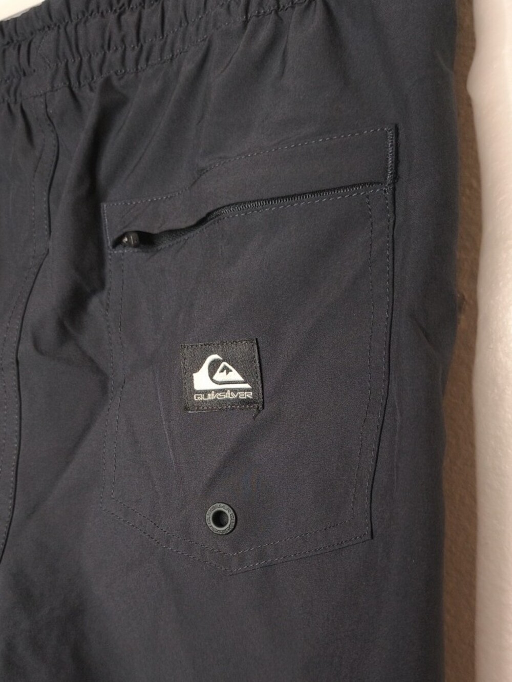 Quiksilver Black Elastic Waist Swim Shorts - Picture 12 of 14
